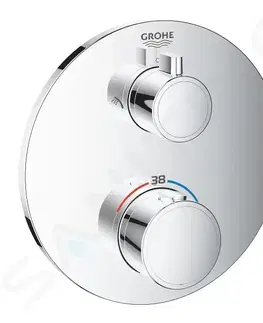 Kúpeľňové batérie GROHE - Grohtherm Termostatická sprchová batéria na 2 spotrebiče, chróm 24076000