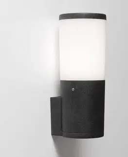 Vonkajšie nástenné svietidlá Fumagalli Vonkajšie nástenné LED svetlo Amelia s CCT, čierna
