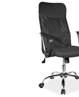 Kancelárske stoličky Signal Kancelárska stolička Q-025 čierny materiál
