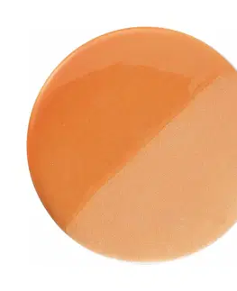 Závesné svietidlá Ferroluce Závesná lampa Quindim z keramiky, Ø 40 cm oranžová