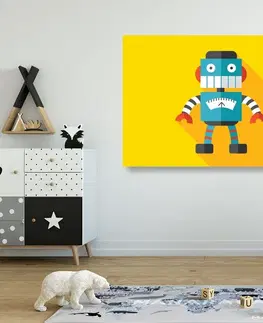 Detské obrazy Obraz veselý robot