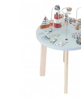 Drevené hračky LITTLE DUTCH - Stolík s aktivitami Námornícky záliv
