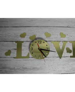 Hodiny Nalepovacie nástenné hodiny Love 7A7, 50cm
