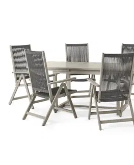 Outdoor Furniture Sets Jedálenská súprava »Leira« s rozkladacím stolom