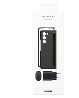 Puzdrá na mobilné telefóny Štartovací balíček Starter Pack pre Samsung Galaxy Z Fold5, čierna EF-OF94KKBEGWW