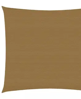 Stínící textilie Tieniaca plachta obdĺžniková HDPE 2,5 x 3 m Dekorhome Žltá