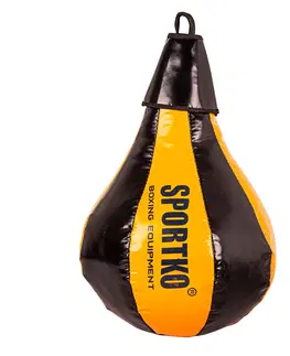 Boxovacie vrecia a hrušky Boxovacie vrece SportKO GP1 24x40cm / 5kg červeno-žltá