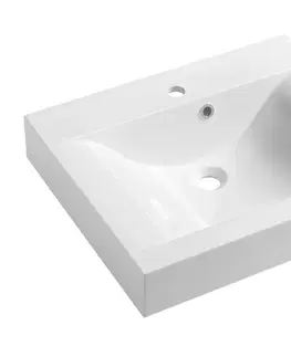 Kúpeľňa SAPHO - FLAVIA umývadlo 60x50cm, liaty mramor, biela 68061