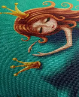 Detské obrazy Obraz morská víla s delfínom