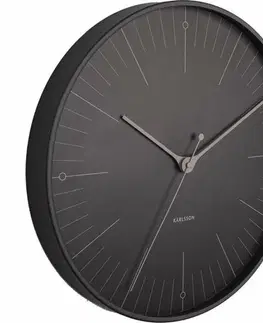 Hodiny Karlsson 5769BK dizajnové nástenné hodiny, pr. 40 cm