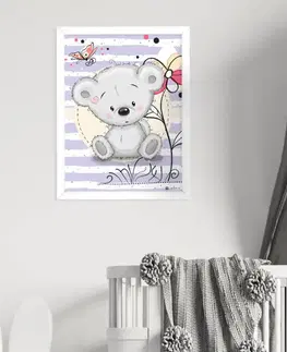 Obrazy do detskej izby Obraz sivého macka do detskej izby