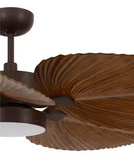 Stropné ventilátory so svetlom Beacon Lighting Stropný ventilátor Bali s LED svetlom, bronzový