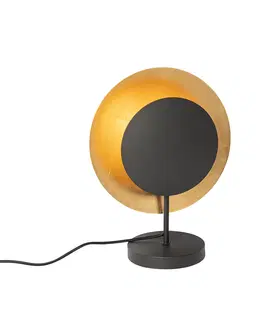 Stolove lampy Stolná lampa Art Deco čierna so zlatou - Emilienne