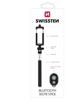 Držiaky na mobil Selfie tyč Swissten s bluetooth diaľkovým ovládačom 32000300
