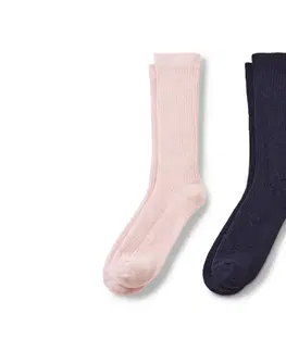 Socks Ponožky z rebrovaného úpletu, 2 páry