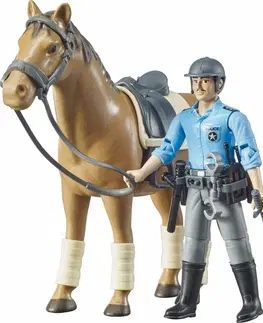 Hračky - akčné figúrky BRUDER - 62507 Policajt na koni