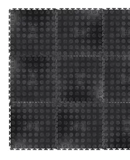 Podložky na cvičenie Puzzle zátažová podložka inSPORTline Avero 0,6 cm čierna