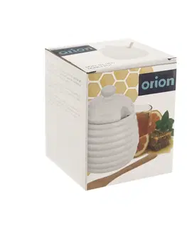 Príslušenstvo pre prípravu čaju a kávy Orion Dóza porc. na med+lyž. WHITE vrúbky