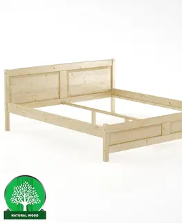Drevené postele Posteľ borovica LK104–180x200 prírodné