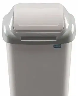 Odpadkové koše Kinekus Kôš na odpad preklápací 50 l, plastový, STANDARD, krémovo - sivá