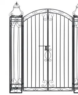 Záhradné potreby Okrasná záhradná brána kov Dekorhome 160 cm