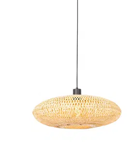 Zavesne lampy Orientálne závesné svietidlo bambusové 50 cm - Ostrava