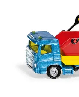 Hračky - dopravné stroje a traktory SIKU - Blister - nákladné auto s korbou a vlekom