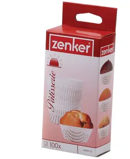 Dekorácie a bytové doplnky Zenker 100 papierové formičky na muffiny 5cm 43436