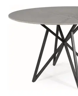 Jedálenské stoly MERONA jedálenský stôl, šedá / čierna