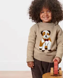 Shirts & Tops Detský pletený pulóver s aplikáciou