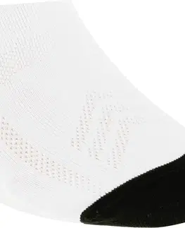 ponožky Cyklistické ponožky 500 biele