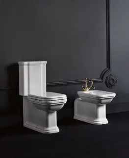 Kúpeľňa KERASAN - WALDORF WC kombi misa 40x68cm, spodný/zadný odpad, biela 411701