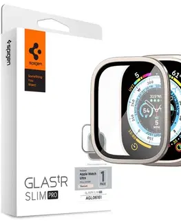 Príslušenstvo k wearables Spigen ochranné sklo Glas.tR Slim Pro pre Apple Watch Ultra, titán AGL06161