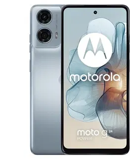 Mobilné telefóny Motorola Moto G24 Power 6000 mAH, 8256 GB, Glacier Blue PB1E0001PL