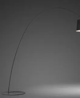 Stojacie lampy do obývačky Foscarini Foscarini Twiggy stojaca LED lampa, grafit