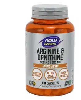 Arginín NOW Foods Arginine & Ornithine 250 kaps.