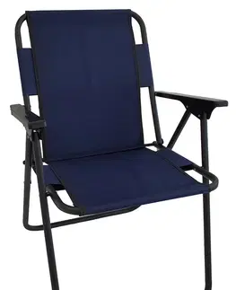 Záhradné stoličky ARLON skladacia záhradná stolička, modrá