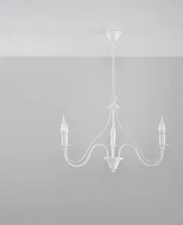Lampy do obývačky Luster Minerwa 3 A-0213 biely