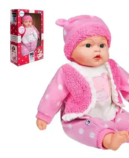 Hračky bábiky PLAYTO - Česky hovoriaca a spievajúca detská bábika Anička 46 cm