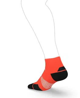 ponožky Bežecké ponožky Run900 Mid tenké koralové