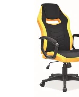 Kancelárske stoličky KENTAKA kancelárske kreslo, čierna, žltá
