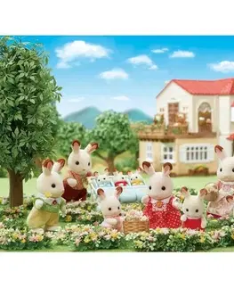 Drevené hračky Sylvanian Families Rodina "chocolate" králikov, nová