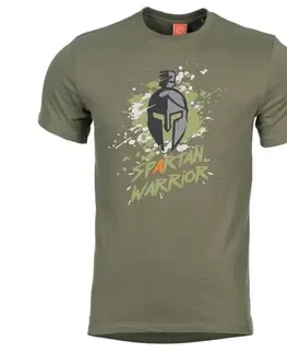 Pánská trička Pánske tričko PENTAGON® Spartan Warrior zelená M