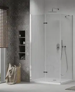Sprchovacie kúty MEXEN/S - Lima kabína prysznicowy skladanie 70 x 100, transparent, chrom + Brodzik Flat