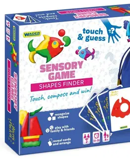 Hračky rodinné spoločenské hry WADER - Secret Pocket: Hľadanie tvarov - senzorická hra
