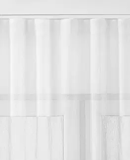 Závesy Homede Záclona Kresz Wave Tape, biela, 140 x 175 cm