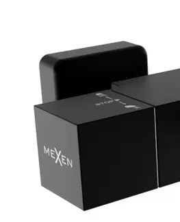 Kúpeľňové batérie MEXEN - Termostatická vaňová batéria Cube, čierna 77360-70