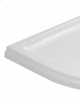 Vane GELCO - HERA sprchová vanička z liateho mramoru, štvrťkruh, 90 x 90 x 7,5 cm, R550 GH559