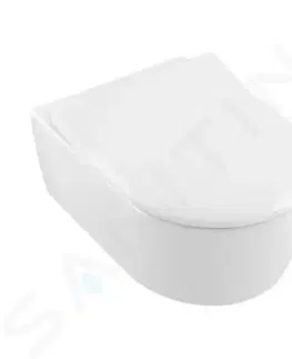 Záchody VILLEROY & BOCH - Avento Závesné WC s doskou SoftClosing, DirectFlush, alpská biela 5656RS01