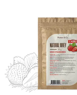 Športová výživa Protein&Co. NATURAL WHEY 30 g PRÍCHUŤ: Dried strawberries